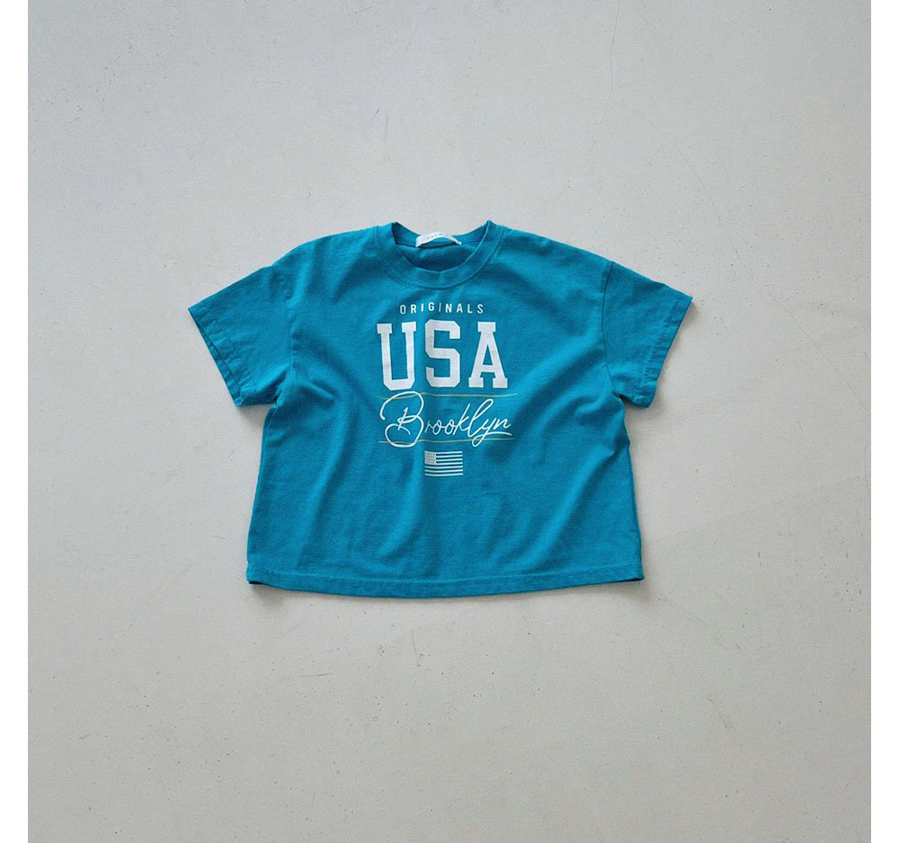 반팔 티셔츠 딥블루 색상 이미지-S1L18